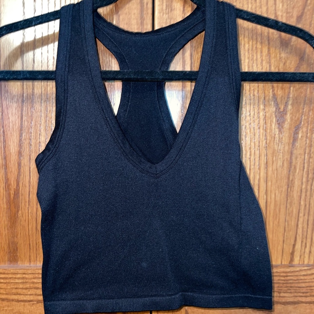 Black crop top
